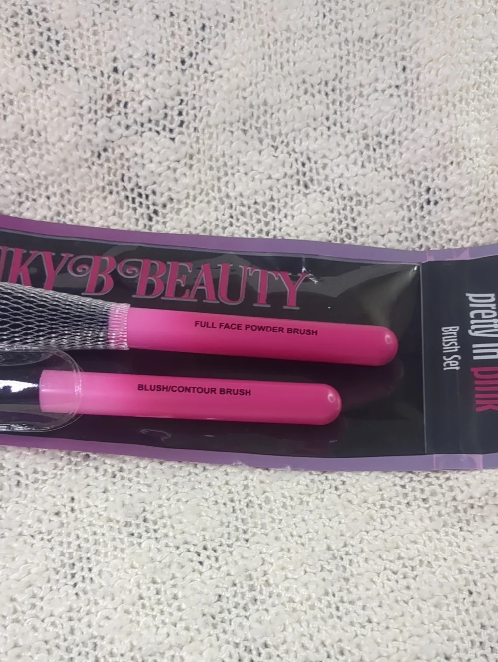 Pinky B Pretty in Pink Brush Set, (2)two brush set